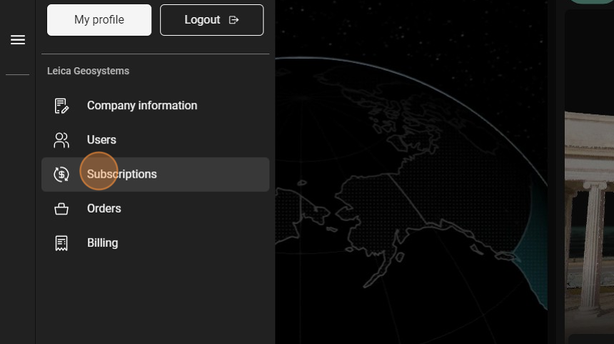 RCS Subscription Tab