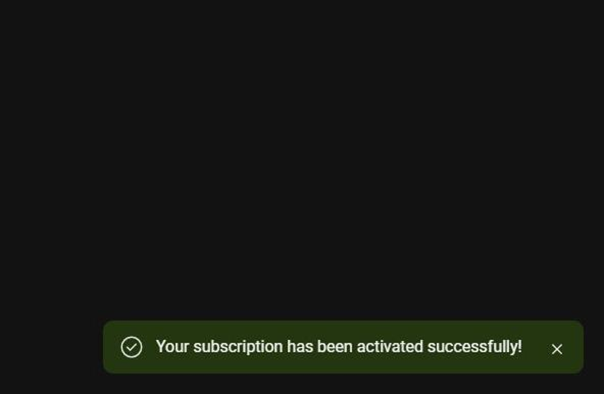 RCS Subscription Activated