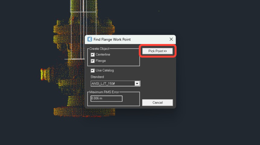 Using the Flange tool in CloudWorx for AutoCAD - Step 19.jpeg